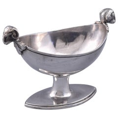 Antique Silver Sauce Boat, Nicolás Chameroi, Madrid, 1822-1823, with Hallmarks