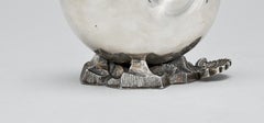 Sterling Silver Sauce Boat Shell on Rock, England, 1920 Stamped