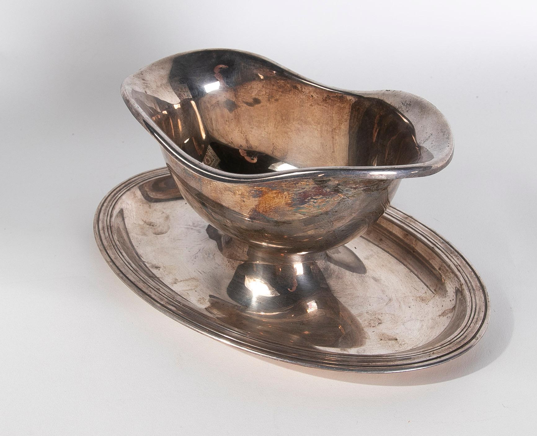 French Silver Saucepan Signed Christofle, 'France' For Sale