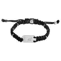 Bracelet scorpio en argent avec matrices noires