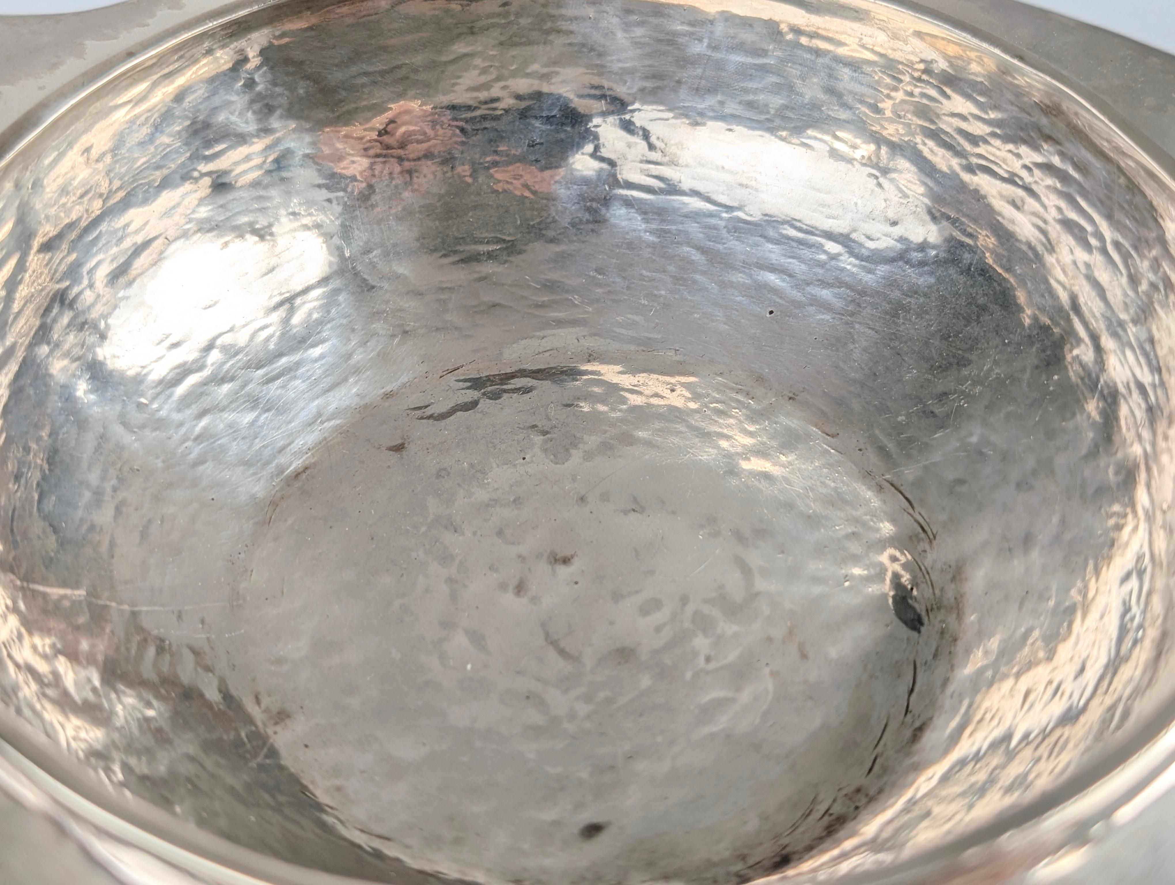 Silver Sculptural Bowl by Graziella Laffi, Signed, Peru, 1960s For Sale 5