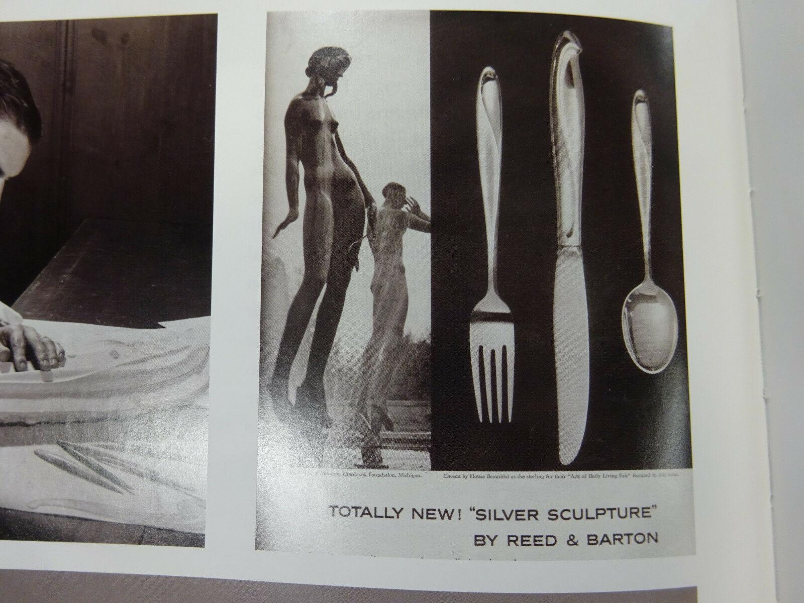 Late 20th Century Silver Sculpture by Reed and Barton Sterling Silver Flatware Set Service 70 Pcs For Sale