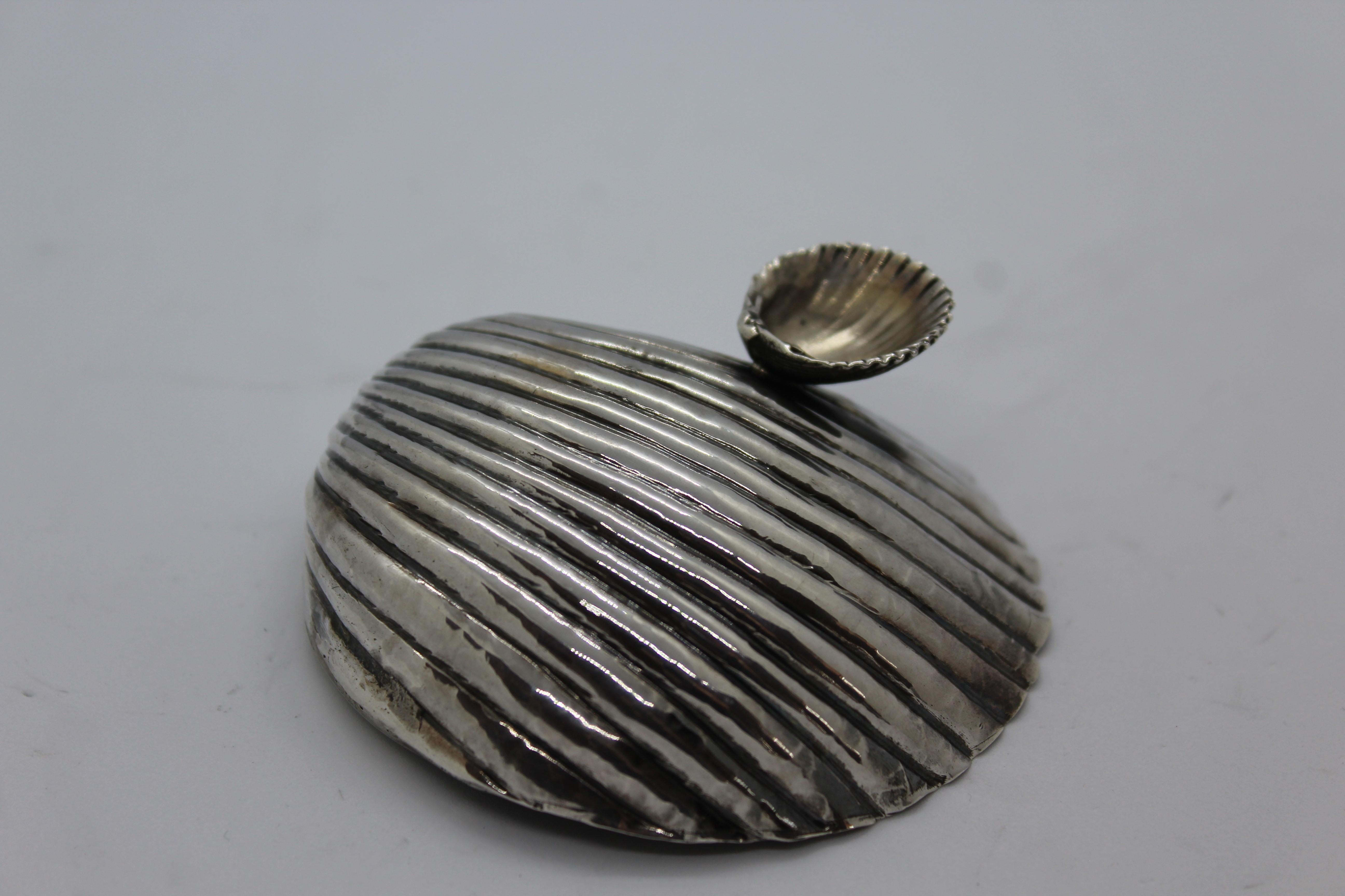 Silver SeaShell In New Condition For Sale In Firenze, IT