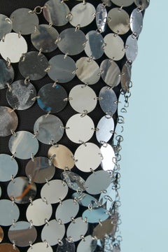 Silver sequin cocktail dress