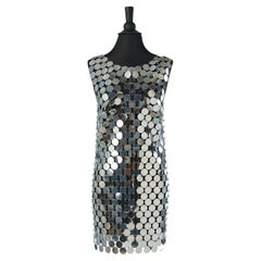 Silver sequin cocktail dress 