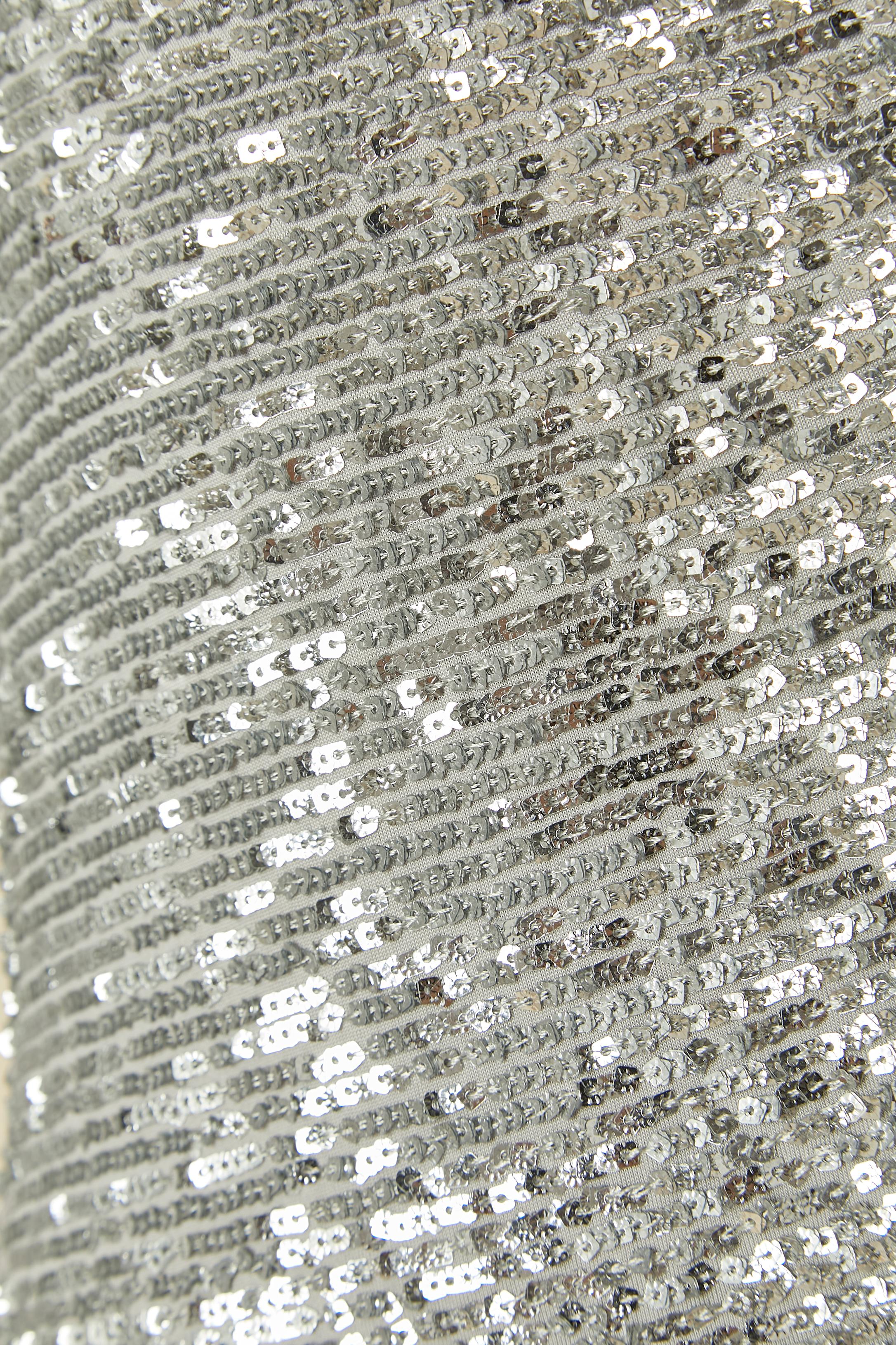 Argento Abito da sera in paillettes argento JONATHAN SIMKHAI in vendita
