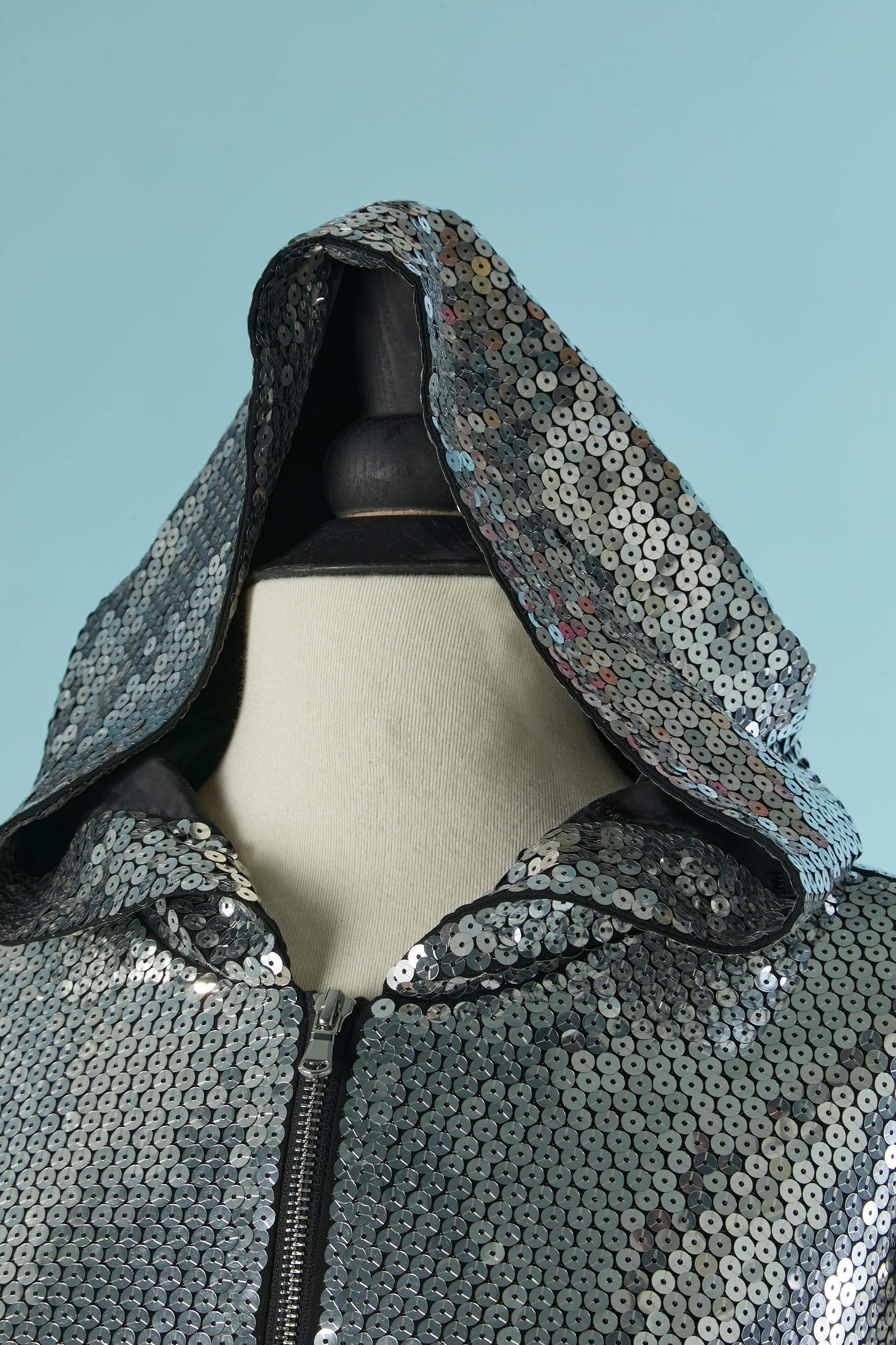 Argento Felpe con cappuccio con paillettes argento MOSCHINO for H&M 2018 in vendita