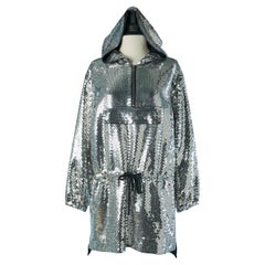 Silver sequin hoodies MOSCHINO for H&M 2018