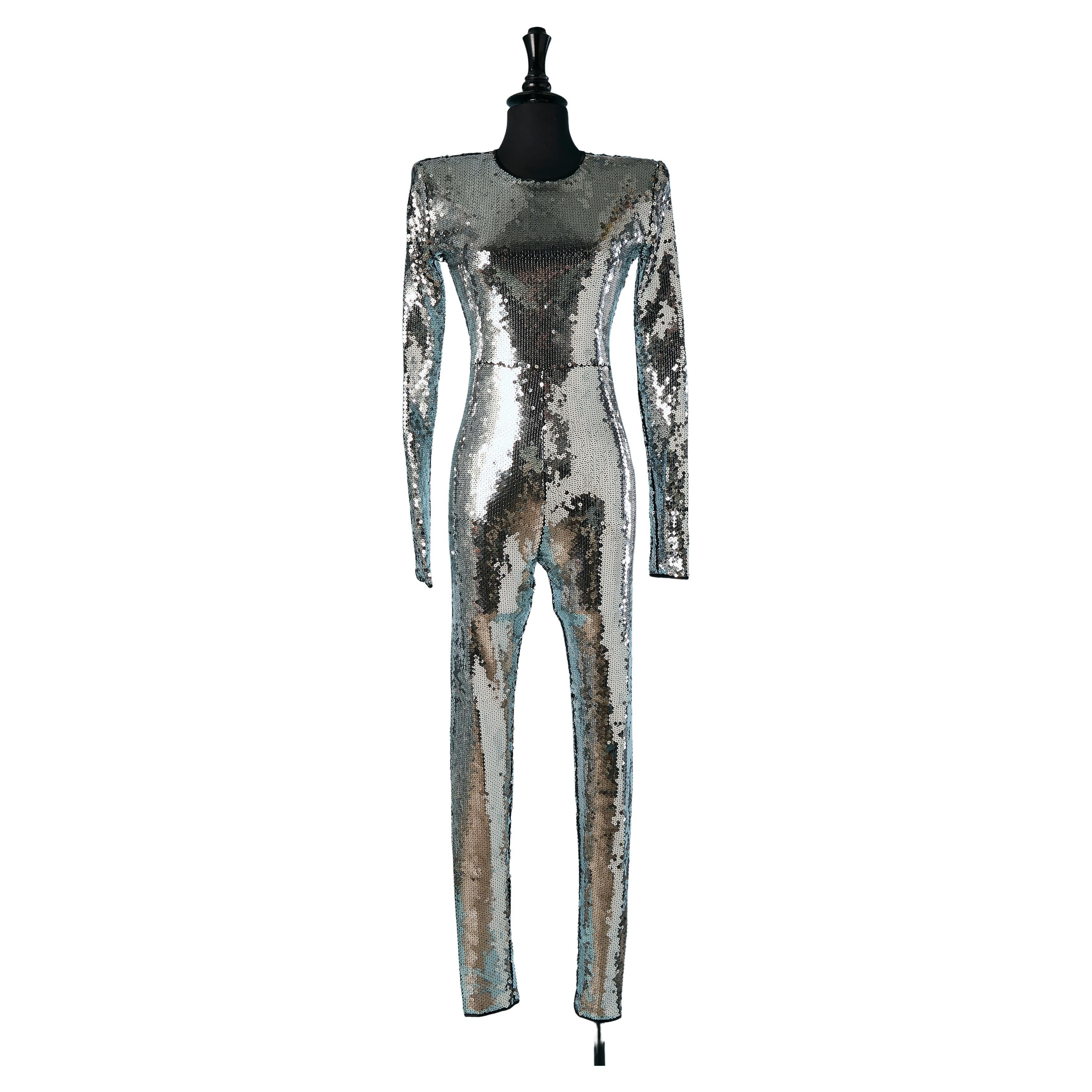 Silver sequin jumpsuit ALEXANDRE VAUTHIER