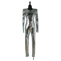 Silver sequin jumpsuit ALEXANDRE VAUTHIER