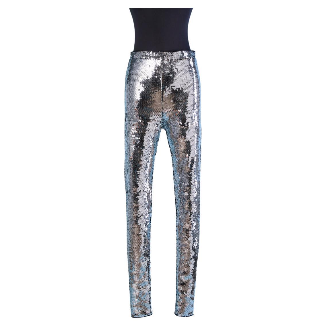 Silver sequin legging ALEXANDRE VAUTHIER en vente