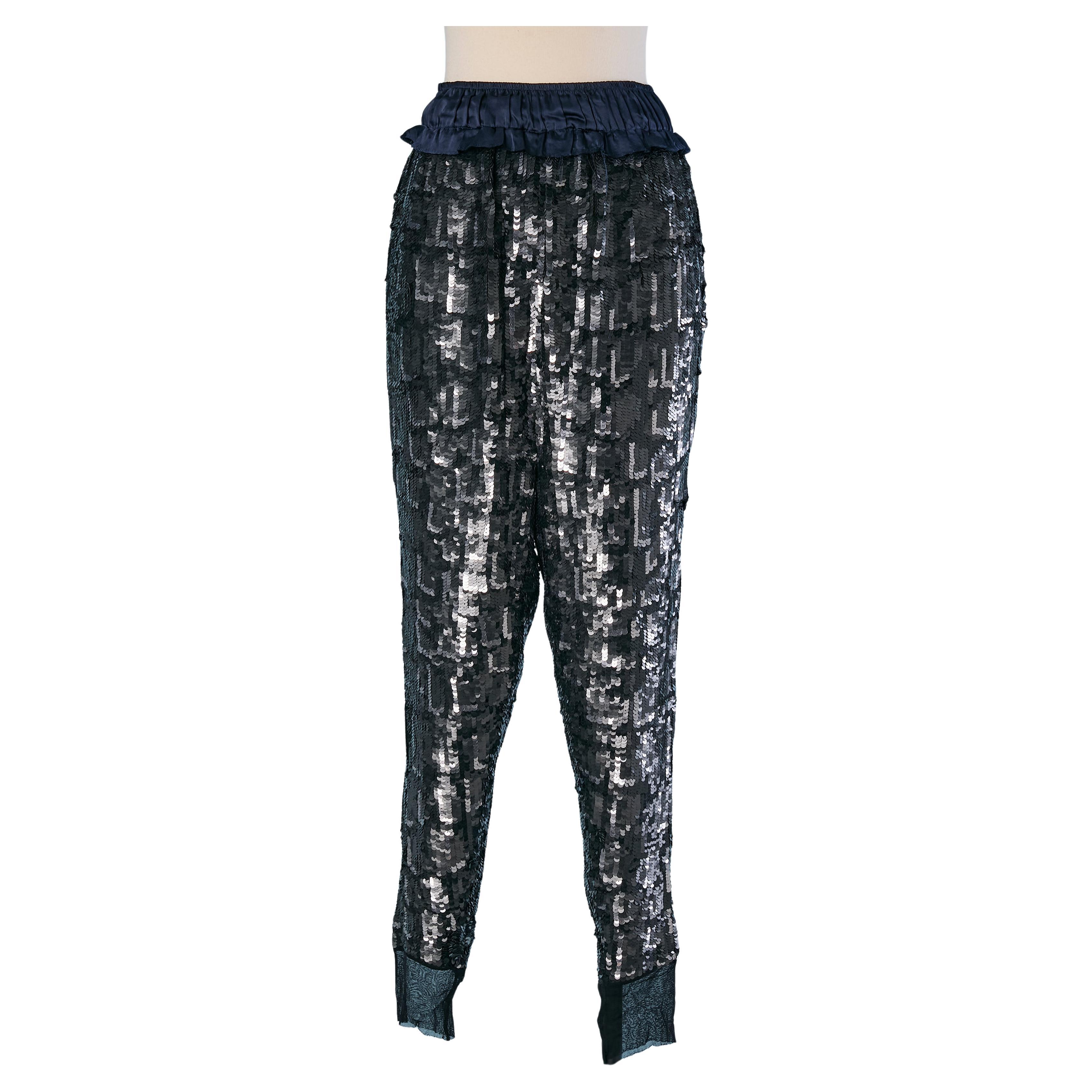 Silver sequin trouser JUST CAVALLI For Sale