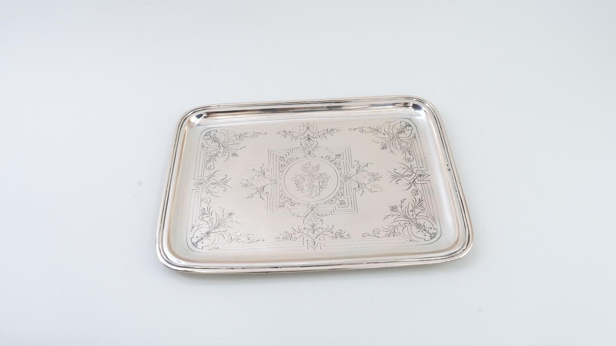 Silver Serving Plate, Vienna, circa 1920s In Good Condition In Wien, AT