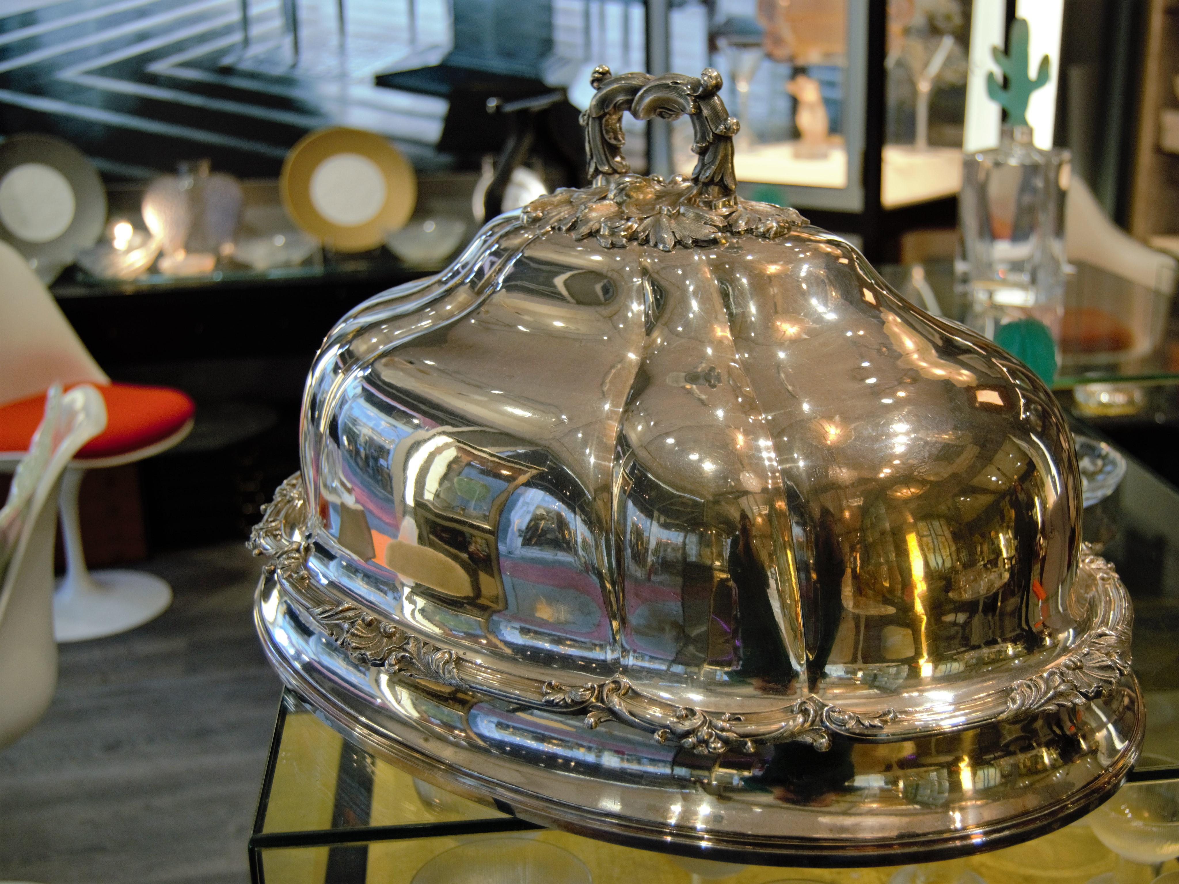 Late 19th Century Silver plated Serving or Restaurant Piece, 