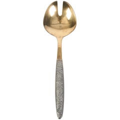 Cuchara de servir de plata, ciudad de Tallin, Estonia (URSS), 1972, fábrica de joyería