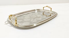 Plateau de service et décoration fabriqués en Italie  60s ca Mid-Century Modern