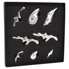 Set de regalo de concha de plata
