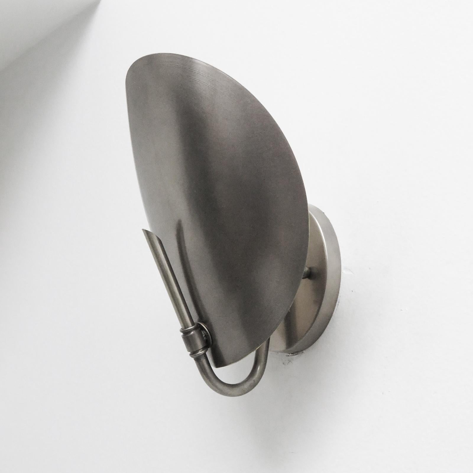 Organic Modern Silver Shell Wall Lights by Gallery L7 For Sale