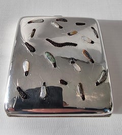 Silver Shibayama Cigarette Case