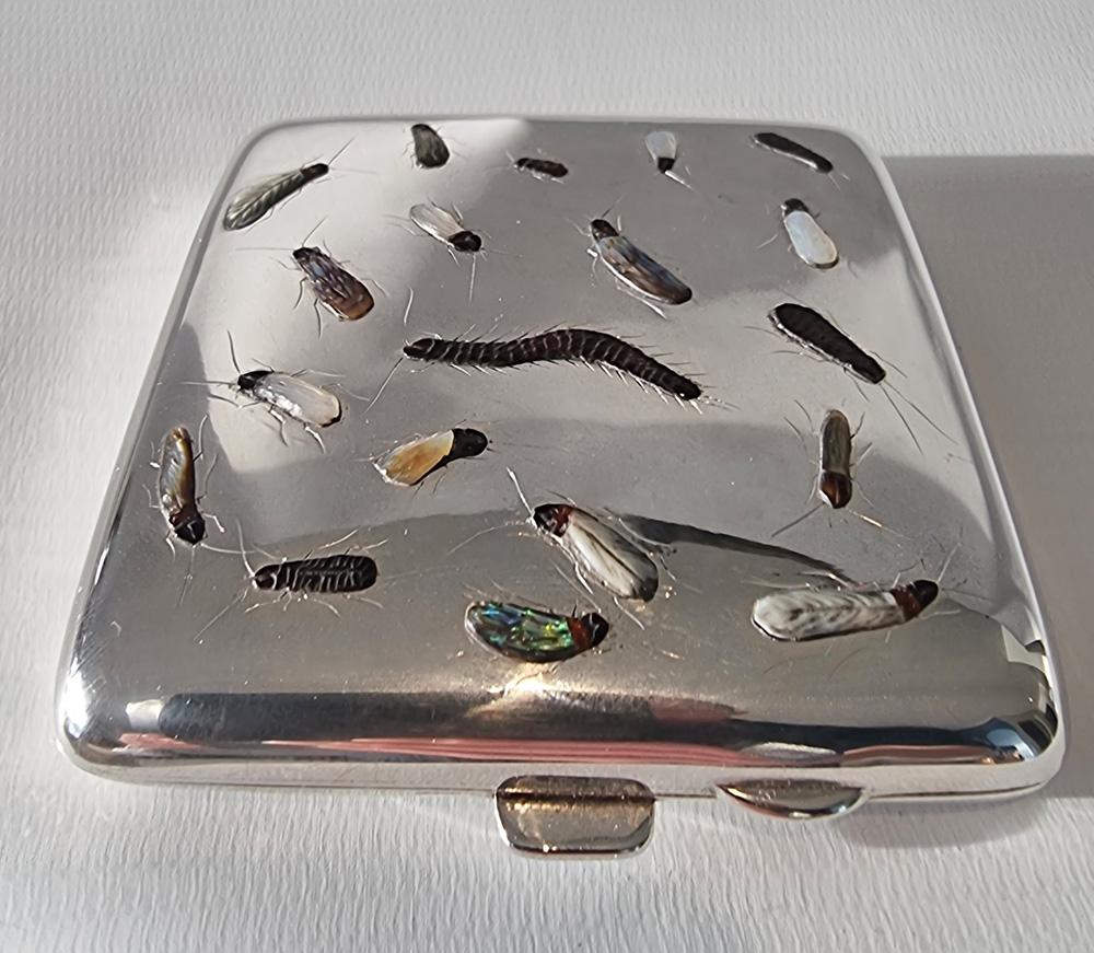 Portasigarette Shibayama in argento In condizioni buone in vendita a London, GB