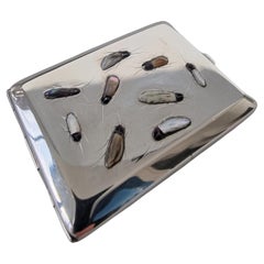Silver Shibayama Matchstick or small Cigarette Case