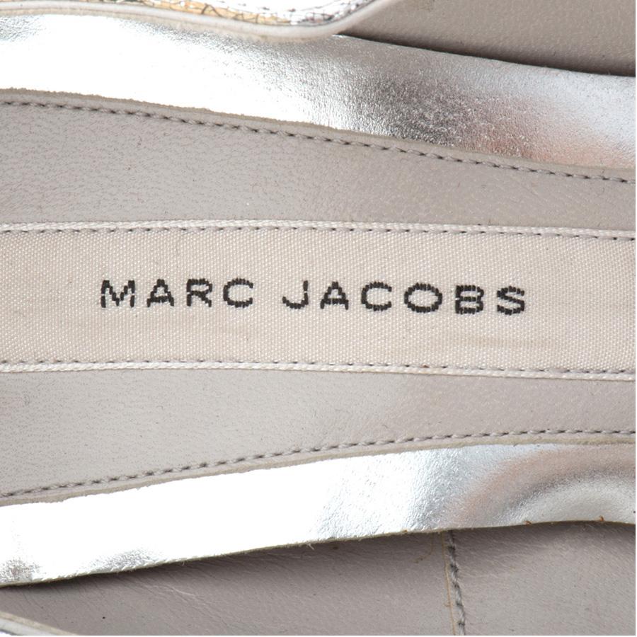 Marc Jacobs Silver shoe size 40 In Excellent Condition In Gazzaniga (BG), IT
