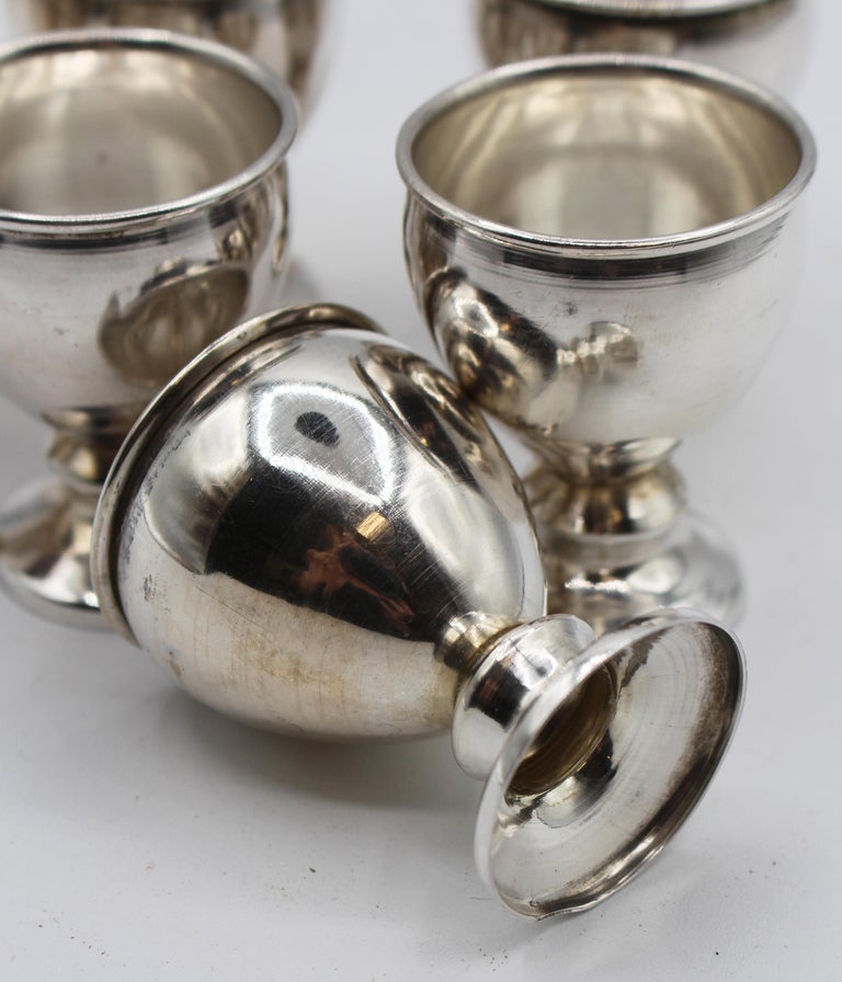 Silver Shot Glasses, Set of 6 at 1stDibs