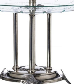 Silver - Silver and glass centerpiece - 19th century