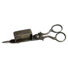 Silver - Silver bolt shears - 19th century