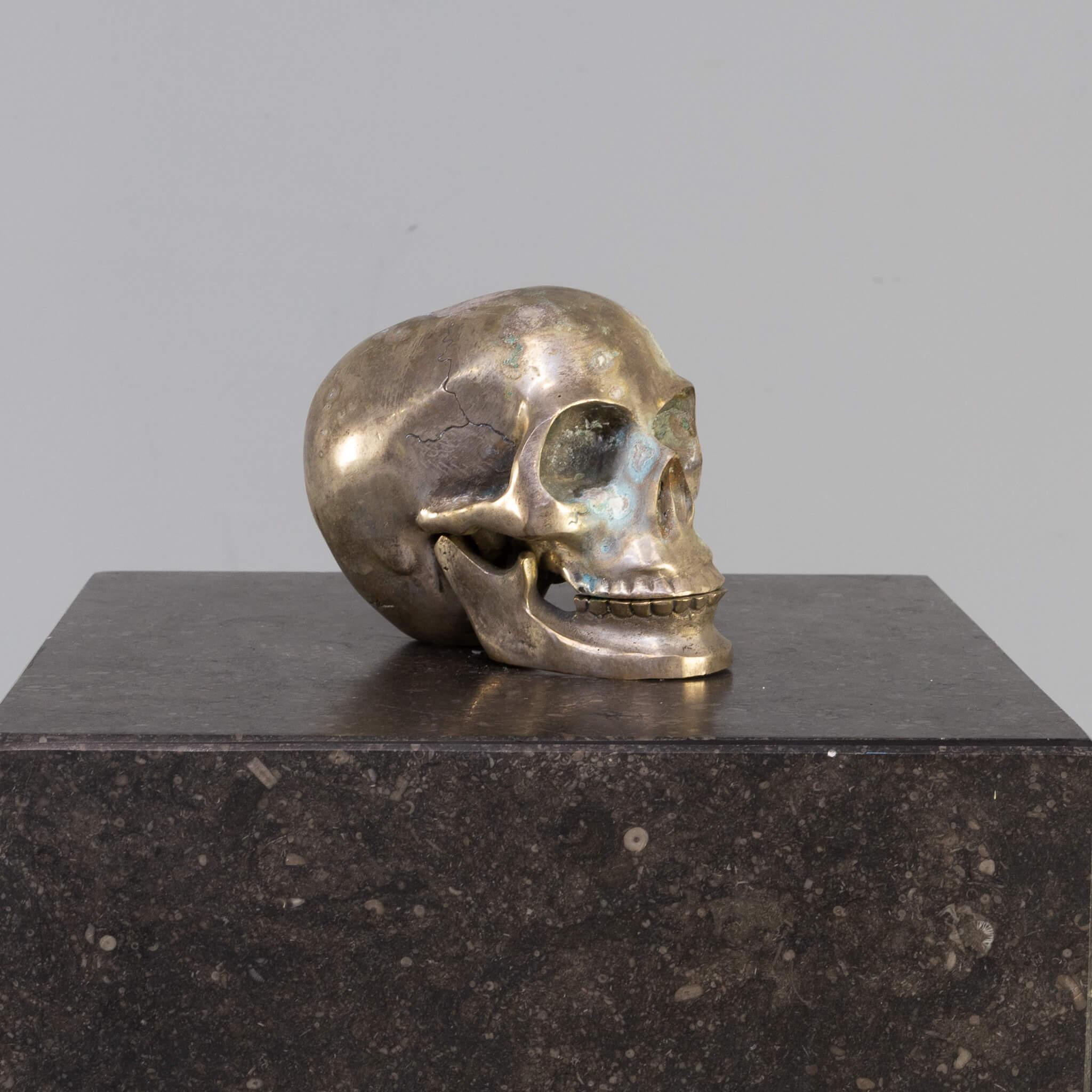 Dutch Silver Skull For Sale