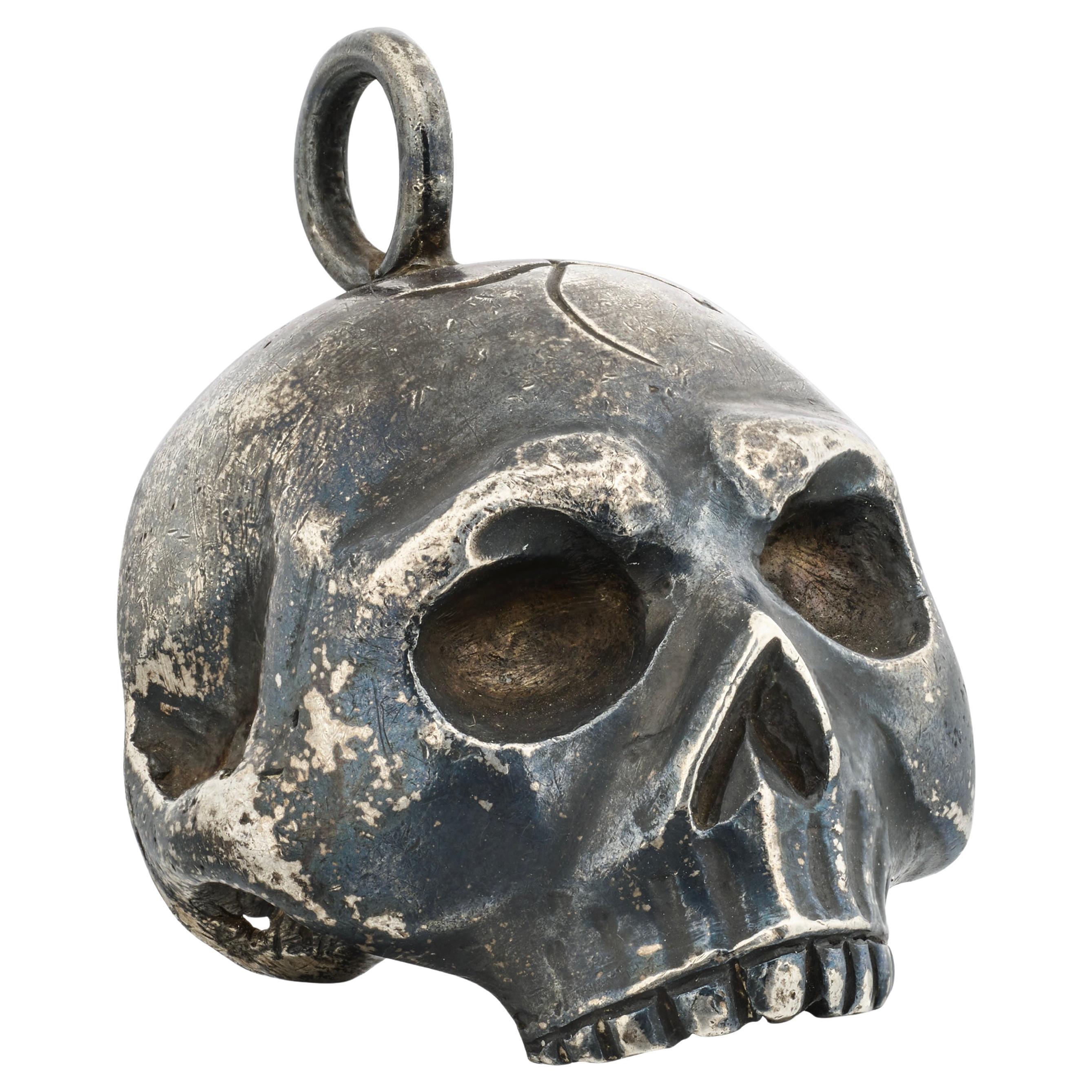 Silver Skull Pendant. Probably Italian, 18th–19th century.
