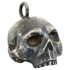 Antique Silver Skull Pendant. Probably Italian, 18th–19th century.