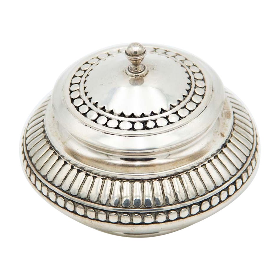 Silver slab with fluted reliefs