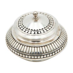 Silver slab with fluted reliefs