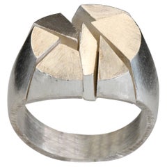 Anello con sigillo "Smashed" in argento