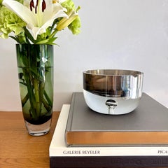 Silver Smoked Crystal Ashtray Atom by Hans Theo Baumann for Süssmuth, circa 1970
