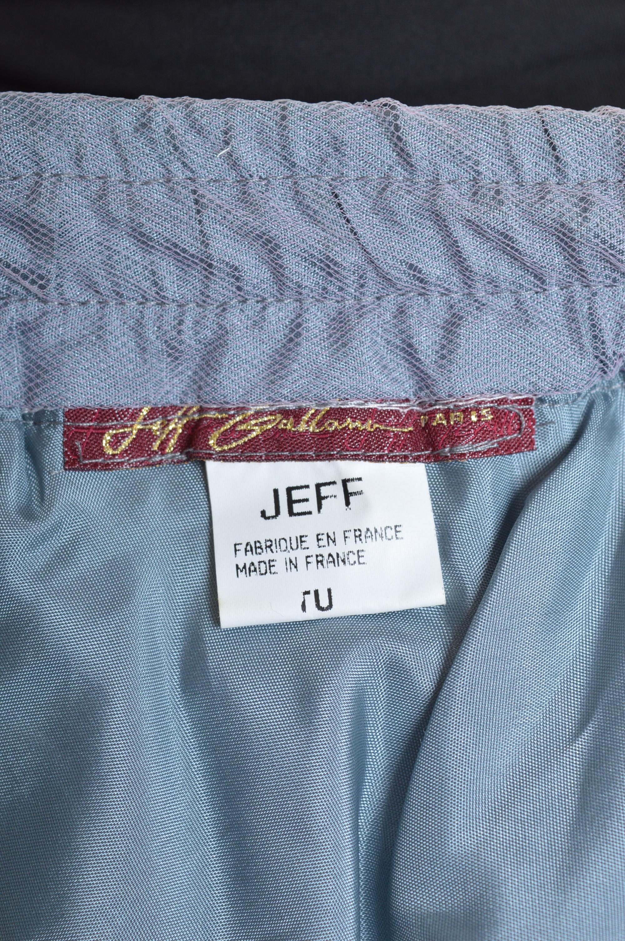 Silver & Soft Rose Ballet Pink Huge Tulle Statement Maxi Skirt by Jeff Gallano For Sale 3