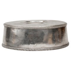 Silver Soldered Entrée Cover With Carlyle Hotel Logo, Ca. 1930