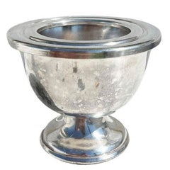 Silver Soldered Footed Bowl with Top from the Hotel Adolphus Dallas Texas