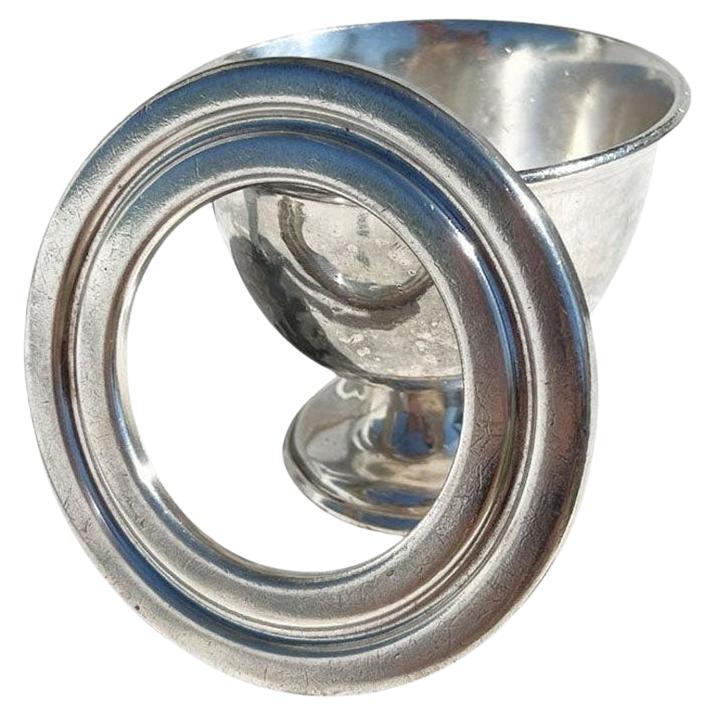 Silver Soldered Footed Bowl with Top from the Hotel Adolphus Dallas Texas