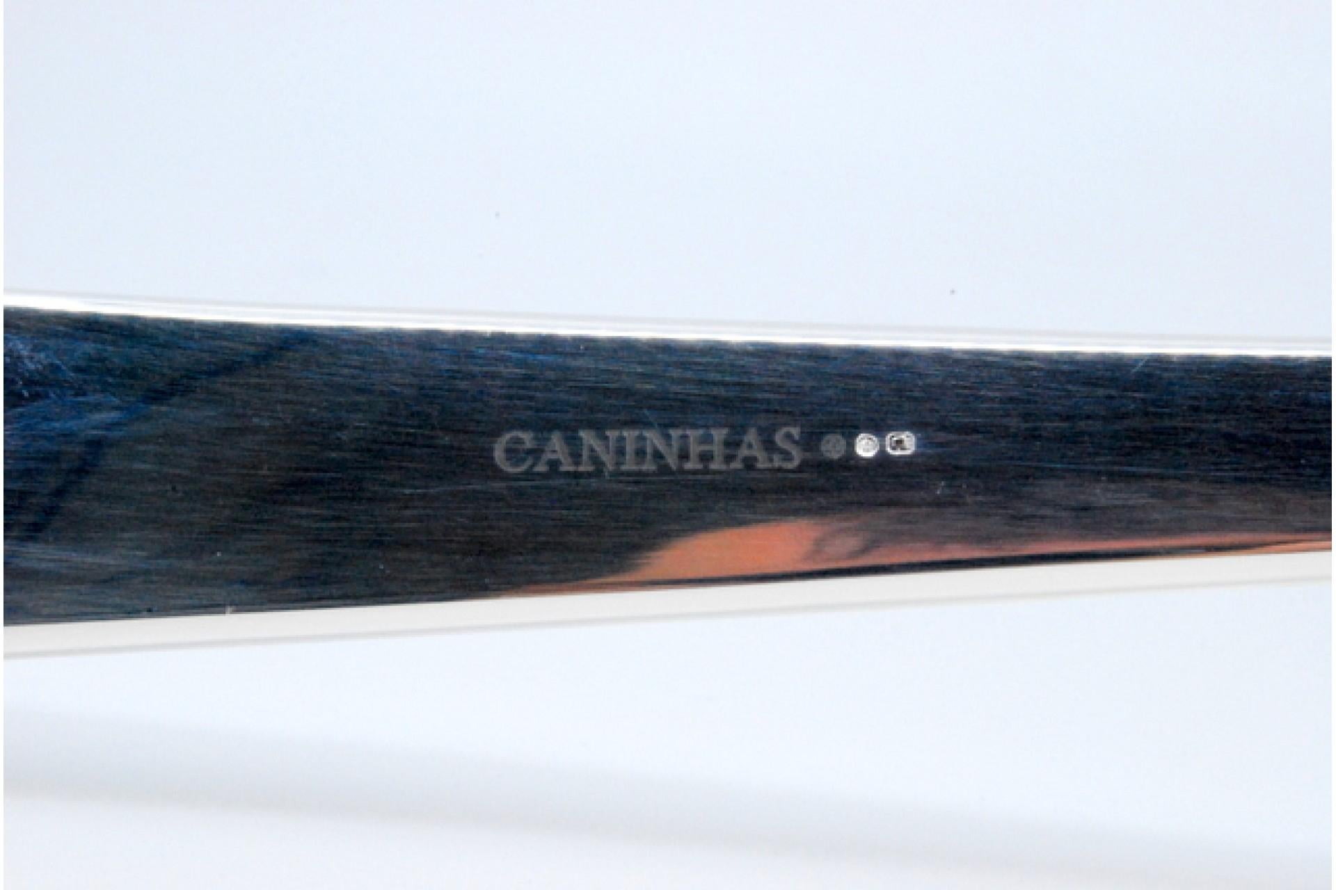 European Silver soup ladle with embossed reed-style handle For Sale