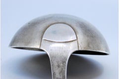 Silver soup ladle with engraving on the handle to be shipped