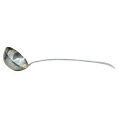 Silver soup ladle with handle to be shipped