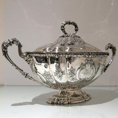 Silver Soup Tureen and Cover Sheffield 1908 Richard Martin & Ebenezer Hall