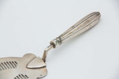 Silver spatula for serving fish