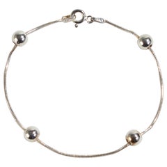 Silbernes Kugelarmband
