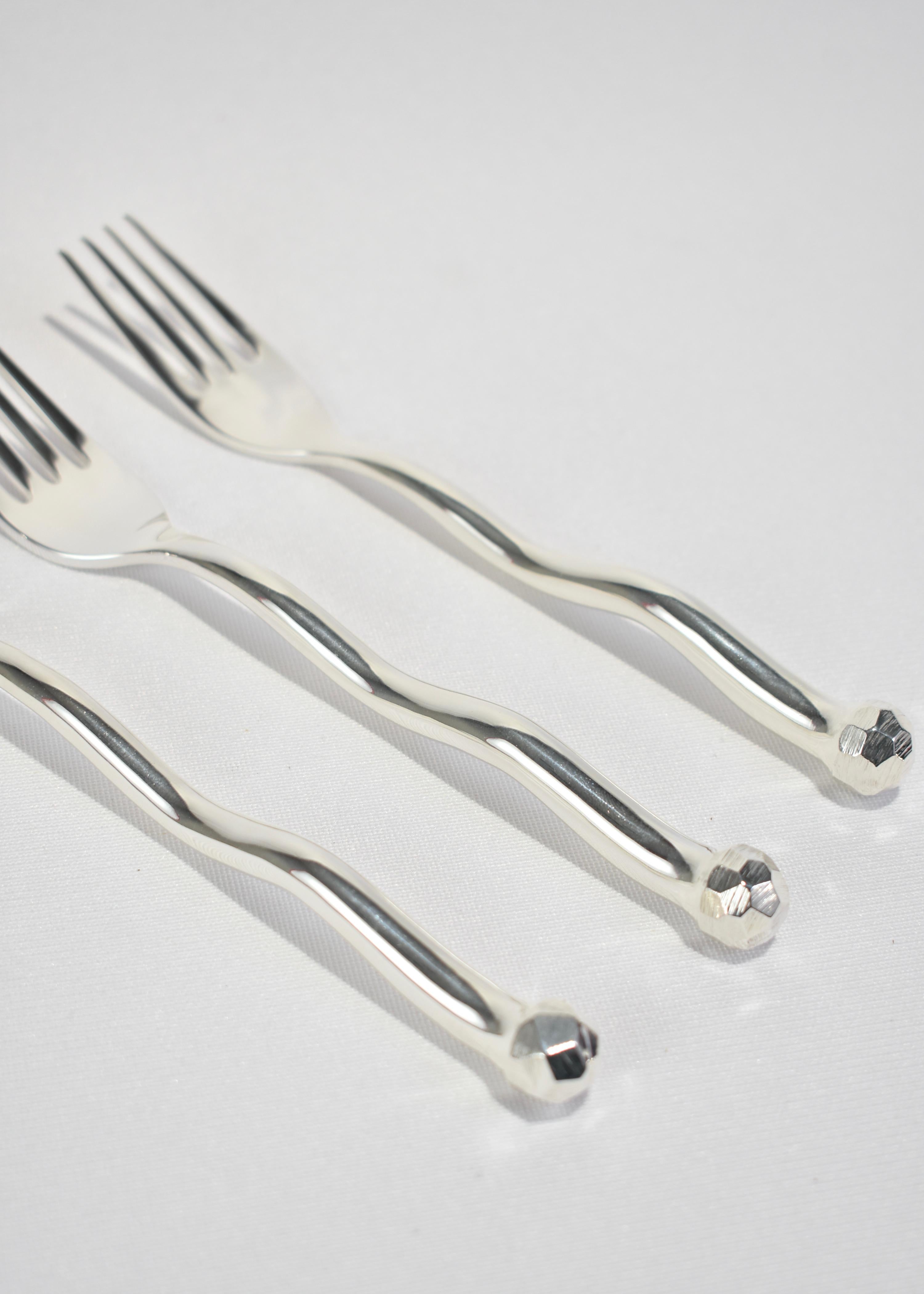 Contemporary Silver Sphere Set