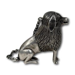 Silver Spice Container in the Form of a Poodle, 18th century.