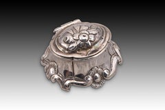 Silver spice dish or bowl.  DE LUQUE Y LEYVA, Juan. Cordoba, 18th century.