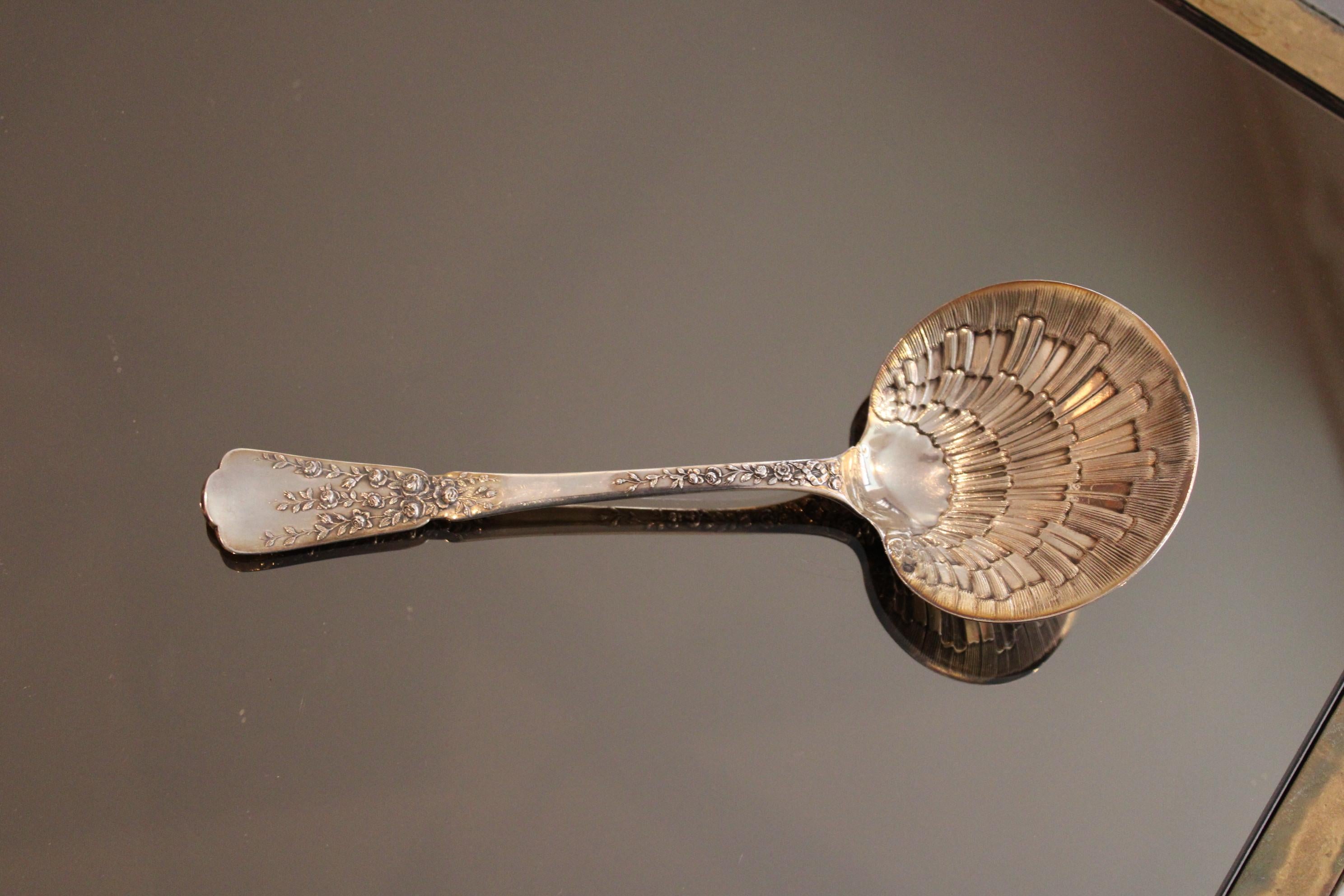French Silver Spoon, 19th Century For Sale